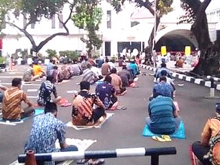 Jajaran Kejagung Gelar Salat Jumatan Pasca PSBB