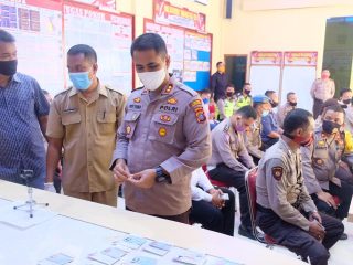 Dalam Rangka Ops Aman Nusa II Toba 2020, 100 Personil Polres Tanjungbalai Ikuti Pemeriksaan Rapid Test Tahap II