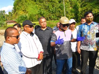 Bupati Tapteng Bersama Wakil Ketua DPRD dan Komisi D DPRD Provsu Tinjau Pembangunan di Barus