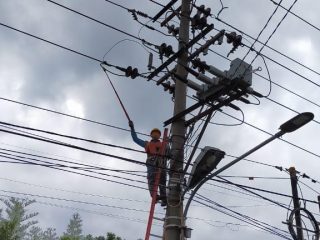 Jaga Keandalan, Jajaran PLN UP3 Lubuk Pakam Kembali Lakukan Pemeliharaan JTM