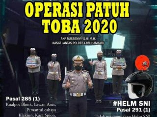 Mengedepankan Preemtif, Preventif dan Penegakan Hukum, Satlantas Polres Labuhan Batu Akan Menggelar Ops patuh Toba 2020