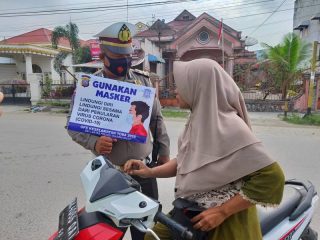 Antisipasi Rantai Penyebaran Covid-19, Polres Tanjungbalai Sosialisasi AKB