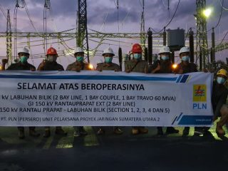 PLN UIP Sumbagut Energize GI dan SUTT 150 kV Rantauprapat-Labuhanbilik