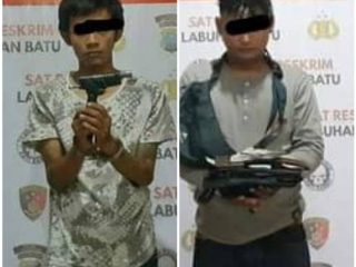 Beraksi Pakai Pistol Mainan, 2 Pemuda Labuhanbatu Rampok 3 Warga Bengkalis