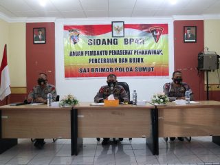 Sat Brimob Poldasu Gelar Sidang BP4R Terhadap 10 Personel