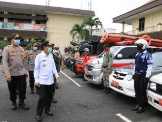 Antisipasi Bencana dan Pengamanan Pilkada, Pjs Walikota Medan Apel Gelar Pasukan