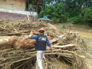 2 Rumah Hilang, 1 Jembatan Rusak dan 4 Desa di Bahorok Diterjang Banjir Bandang