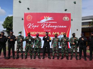 Pererat Sinergitas, TNI Polri Gelar Ngopi Bareng Bertema Kopi Kebangsaan untuk Indonesia Maju