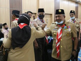 HM Husni Kembali Pimpin Kakwarcab Gerakan Pramuka Kota Medan 2020-2025