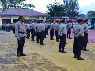 Amankan Pilkada, Kapolres Dairi Lepas 95 Personel BKO ke Pakpak Bharat dan Samosir