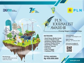 Gelar Journalist Award 2020 Berhadiah Total Rp450 Juta, Bentuk Apresiasi PLN bagi Insan Pers