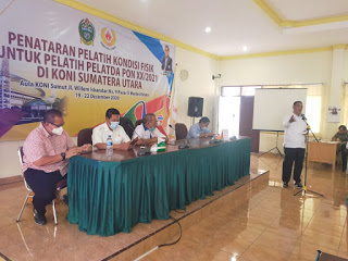 KONI Sumut Gelar Penataran Kondisi Fisik Pelatih Pelatda PON XX/2021