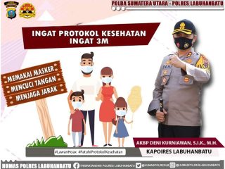 Perangi Corona, Polres Labuhanbatu Lakukan Ribuan Kegiatan Selama Pandemi