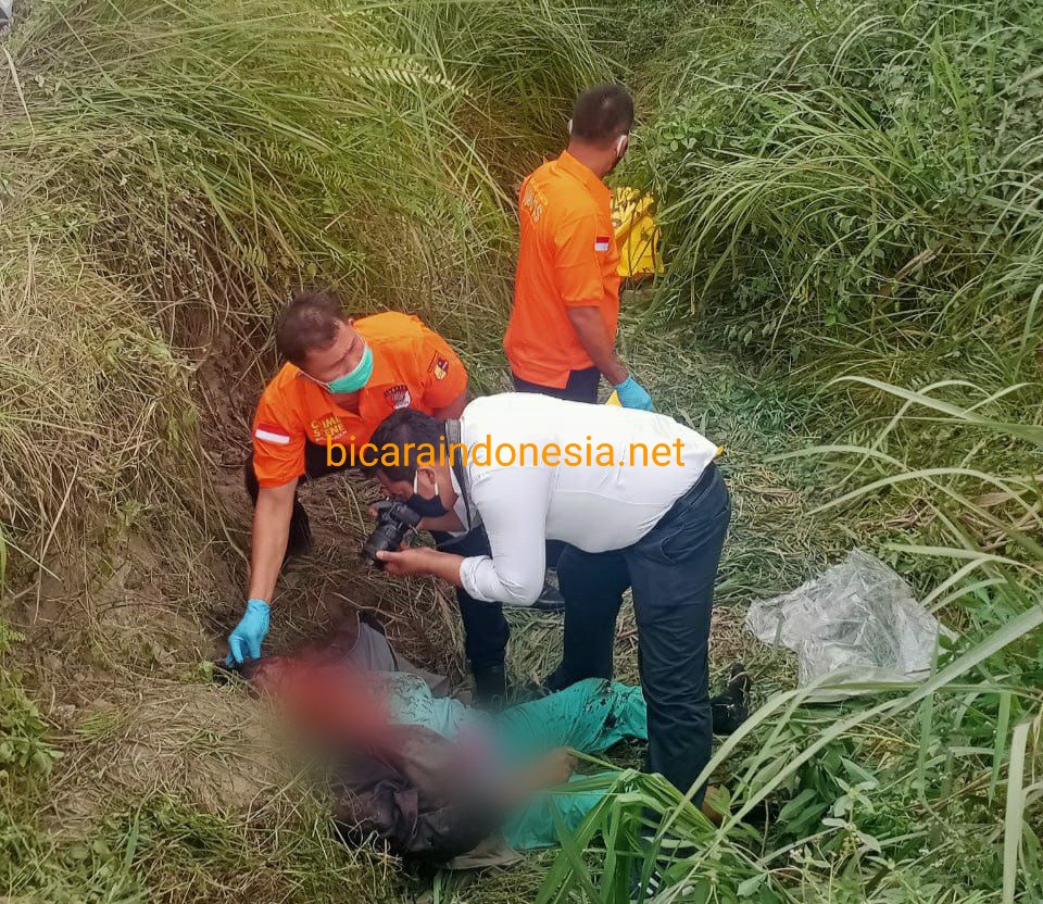 Diduga Dibunuh Kawanan Begal, Mayat Pasutri Ditemukan di Parit Kebun Tebu PTPN2 Binjai   