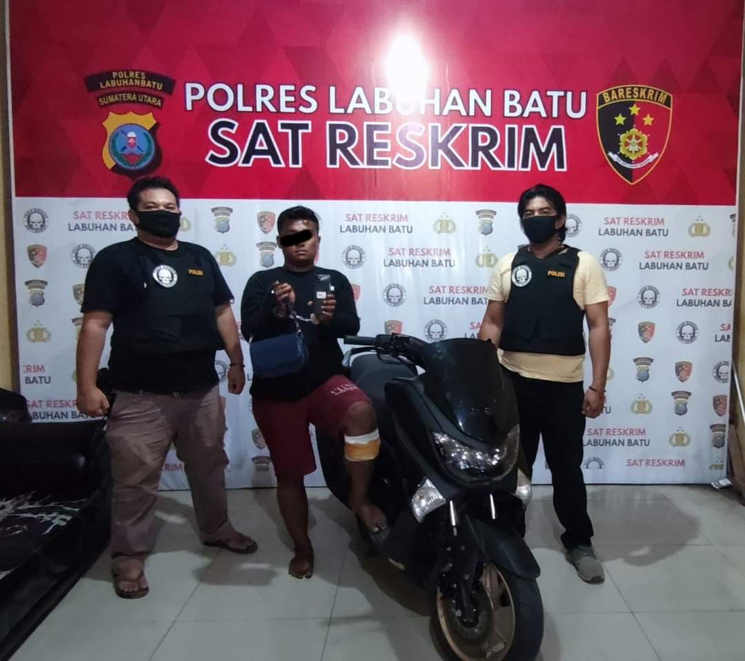 Dor..!! Pelaku Jambret Roboh Ditembak Petugas Polres Labuhanbatu