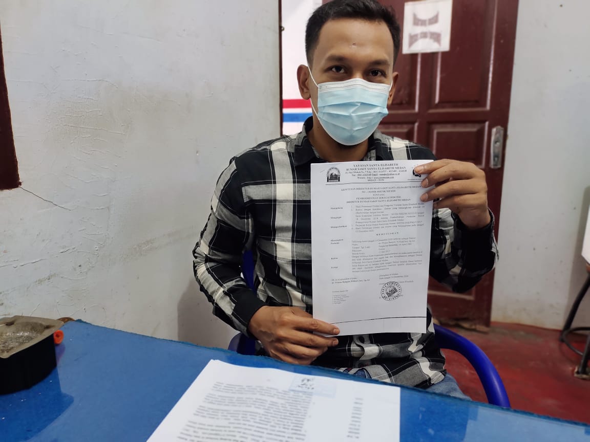 Adukan Nasib ke LBH MDs, Dokter RS Santa Elisabeth Medan Ngaku Dipecat Sepihak