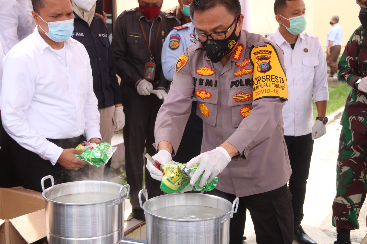 Kapolresta Deliserdang Pimpin Pemusnahan Barang Bukti 5 Kg Sabu