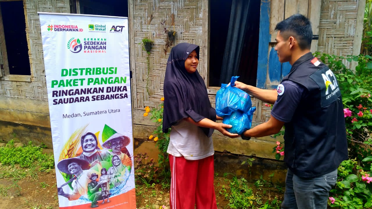 Gelar GSPN Serentak, ACT Sudah Distribusikan 1000 Paket Pangan di Sumatera Utara