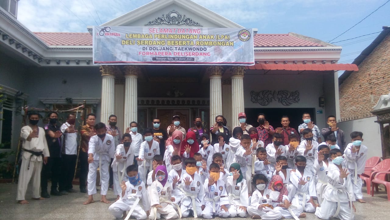 Wujud Apresiasi, LPA Deliserdang Kunjungi Dojang Taekwondo Formapera