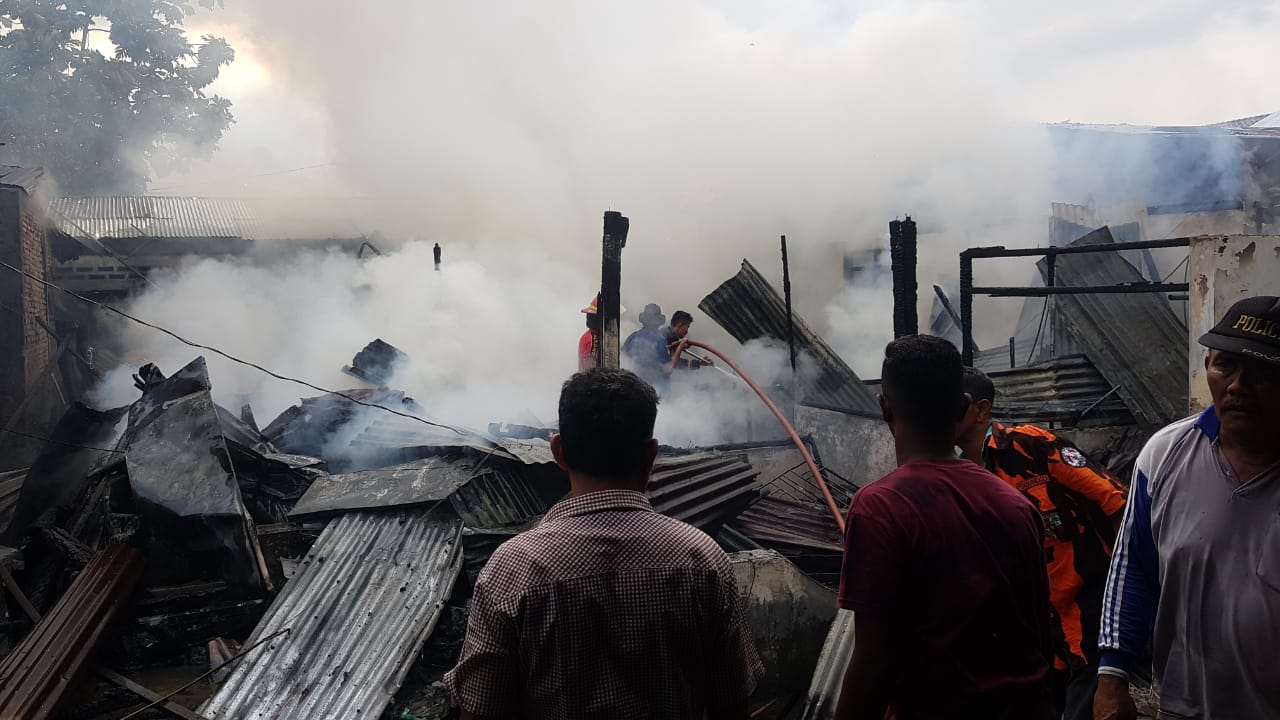 Dua Peristiwa Kebakaran Landa Medan Sunggal