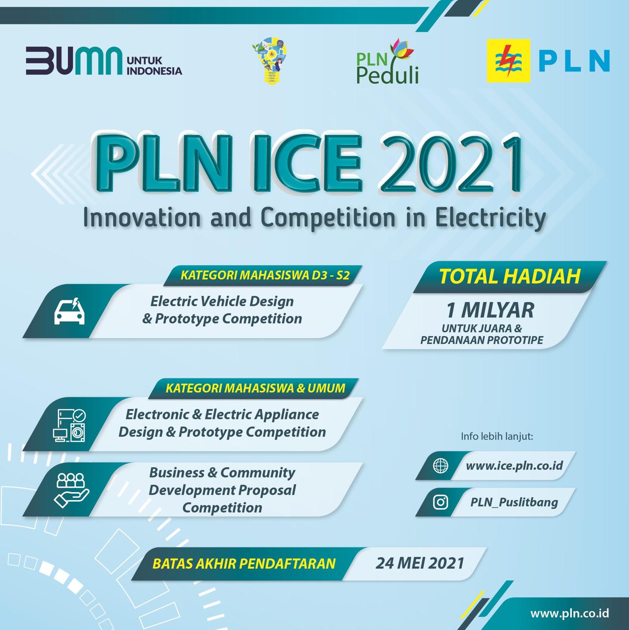 Ayo Buruan Daftar, Kompetisi Inovasi PLN Berhadiah Rp1 Miliar Ditutup 24 Mei