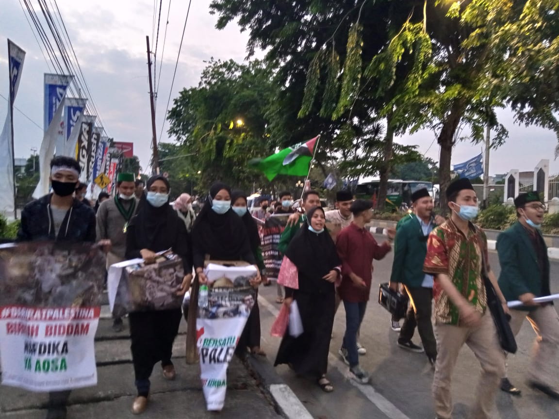 Peduli Palestina, Aliansi Mahasiswa Islam si Medan Gelar Aksi Galang Dana