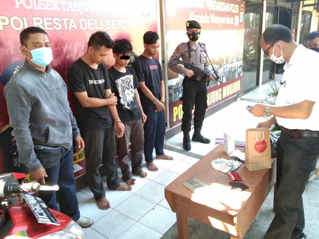 Santroni SPBU dan Gasak Uang Rp75 Juta, 2 Maling Diciduk Polsek Tanjungmorawa