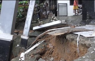 Longsor di Samarinda, 4 Rumah Warga Rusak