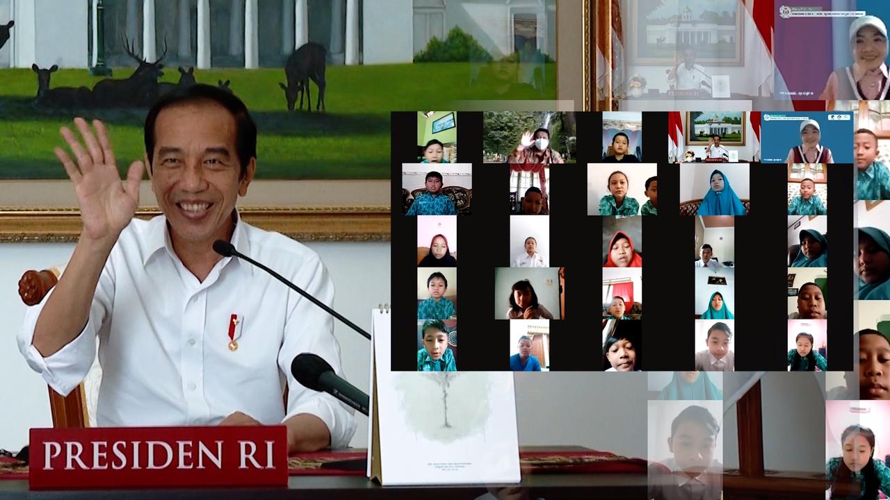 Hari Anak Nasional 2021, Pesan Presiden Jokowi: Tetap Semangat Belajar Meski Tidak di Sekolah