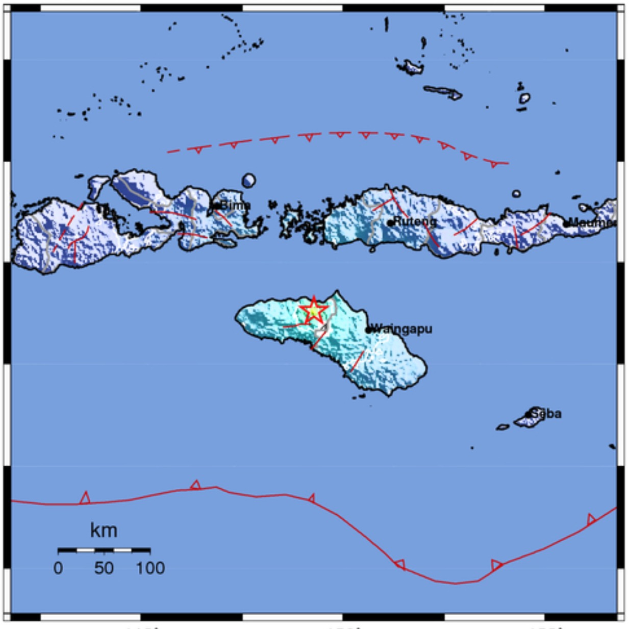 Gempa Mangnitudo 5,2 Guncang Sumba Tengah