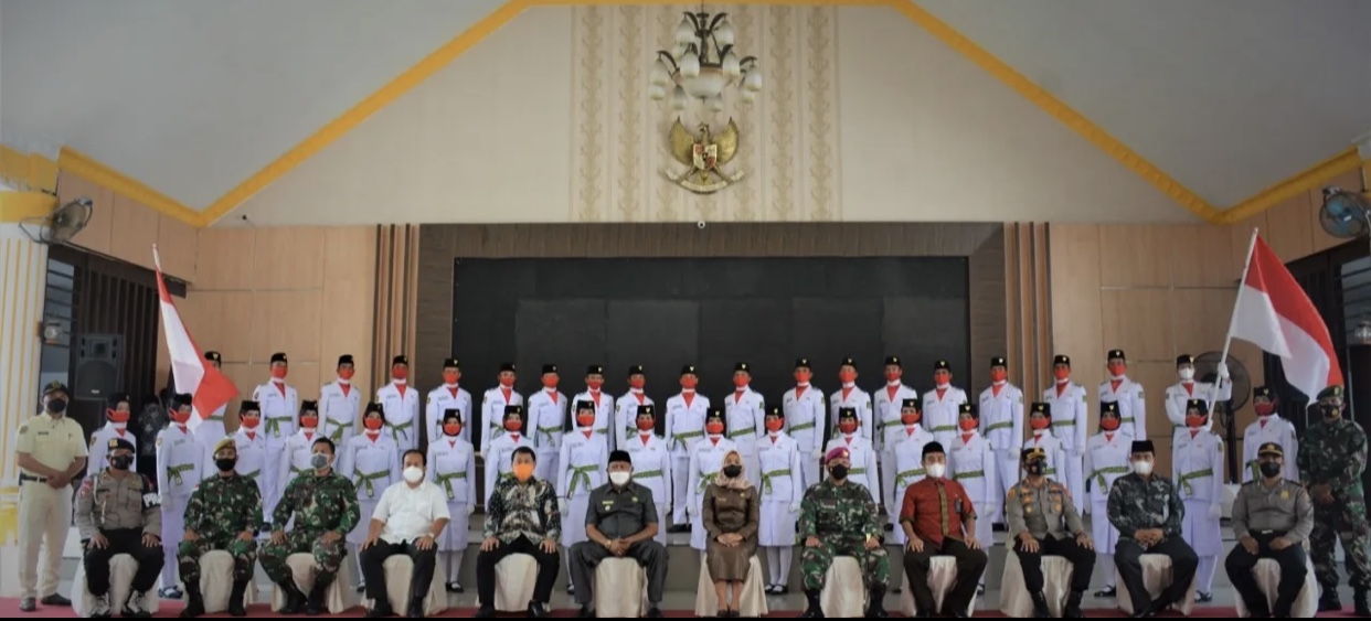 Terpapar Covid-19, 23 Anggota Paskibra Langkat Tidak Ikut Kibar Bendera