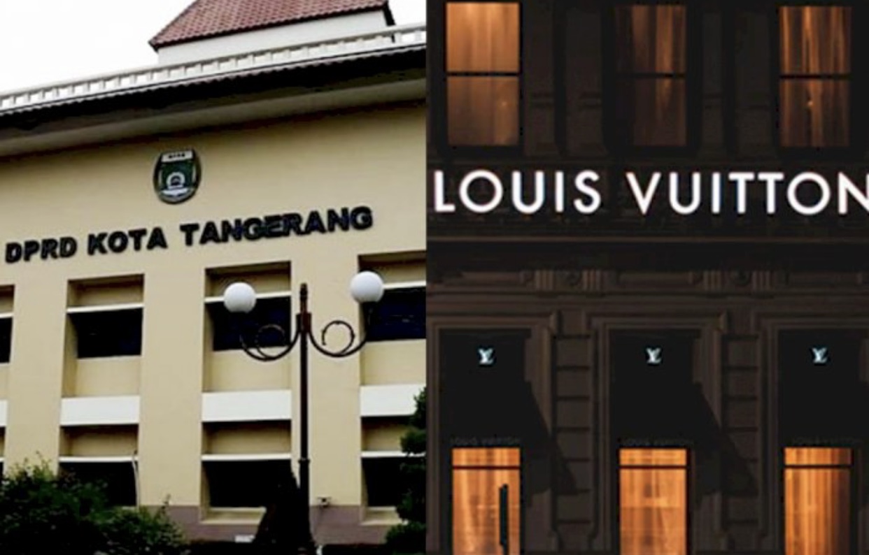 Heboh, Baju Dinas DPRD Kota Tangerang Pakai Louis Vuitton Rp675 Juta