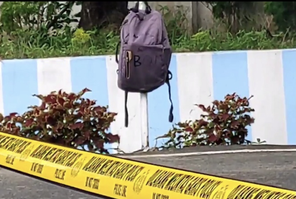 Heboh, Tas Bertulis Bom Tergantung di Jalan MH Sitorus Pematangsiantar