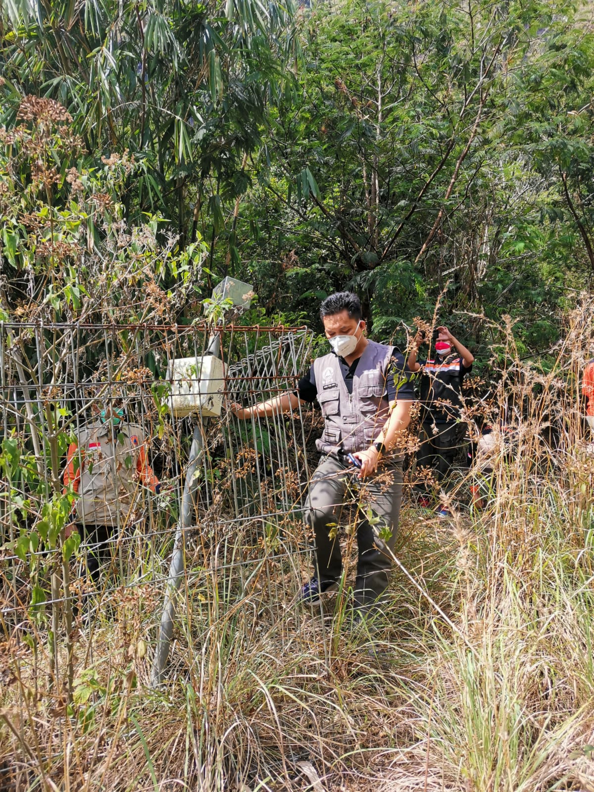 BNPB Cek Efektivitas Alat Peringatan Dini Longsor Berbasis Masyarakat di Bangli