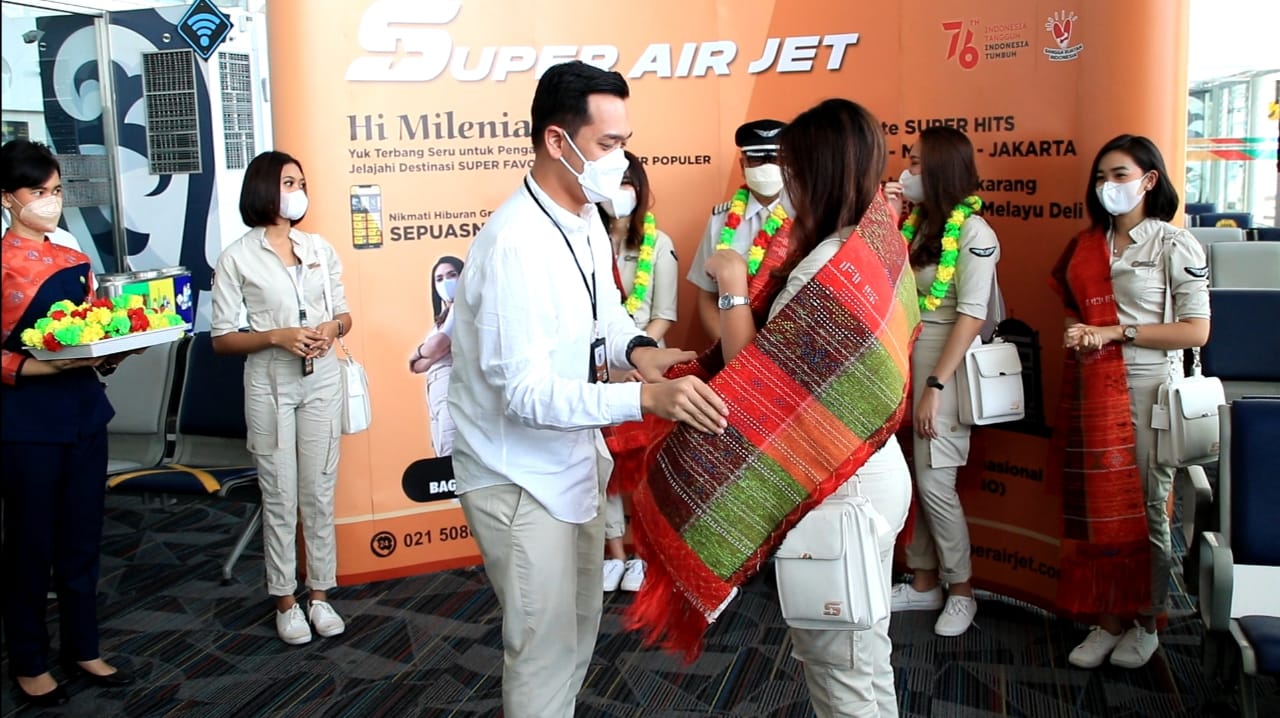 Maskapai Super Air Jet Terbang Perdana, Layani Rute Soetta-Kualanamu-Batam