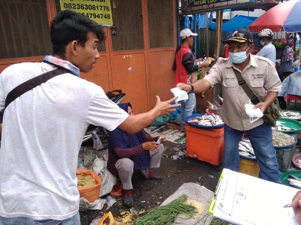 Kolaborasi 4 Organisasi, Sebar 24.000 Masker Dalam Menyambut HUT RI Ke 76