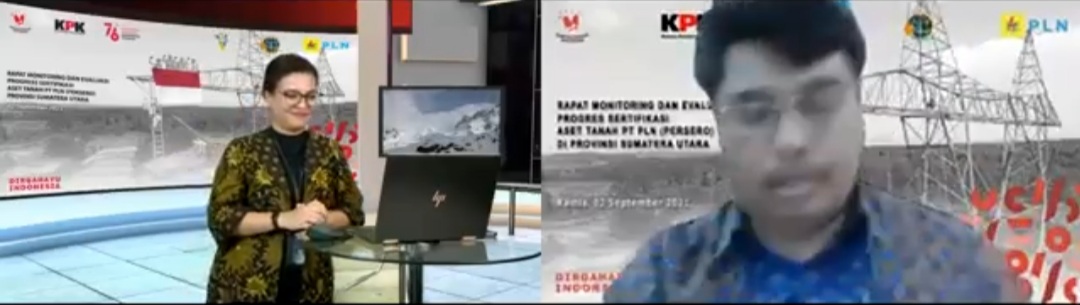 PLN Laporkan Progress Penyelesaian Sertipikat Tanah pada Semester I di Sumut ke KPK