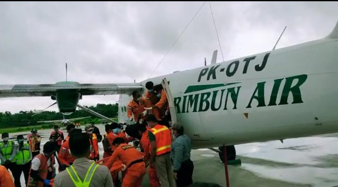 3 Korban dan Black Box PK OTW Rimbun Air Dievakuasi ke Timika