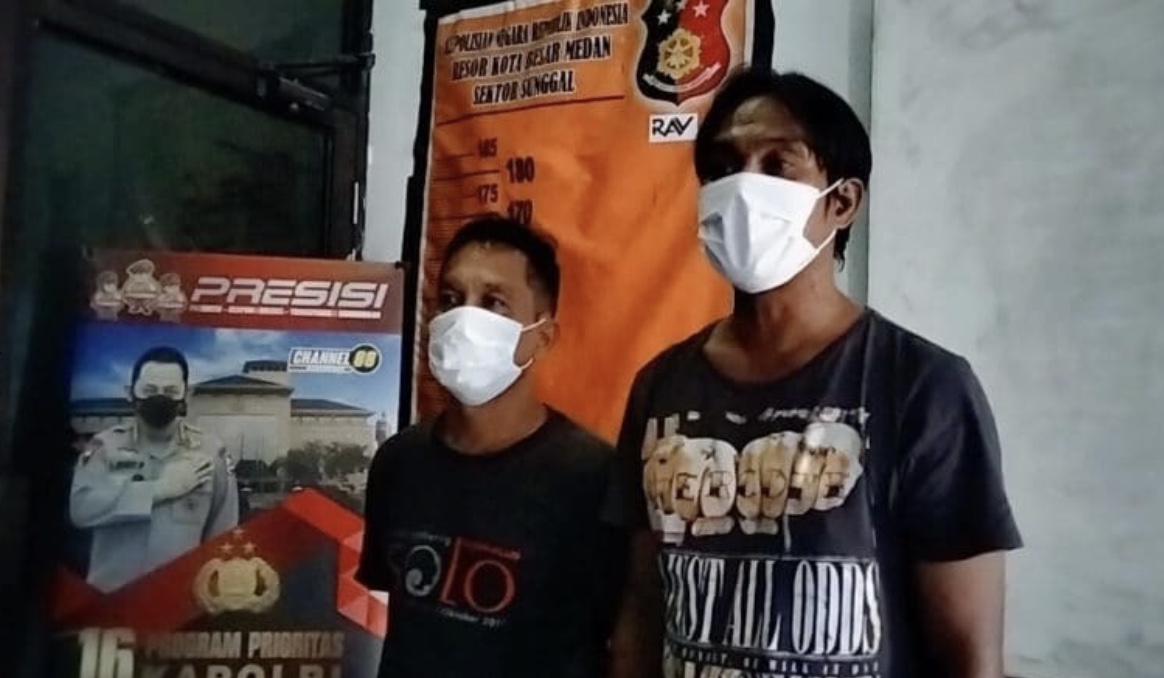 Palak Pedagang Buah, 2 Preman di Medan Diamankan Polisi