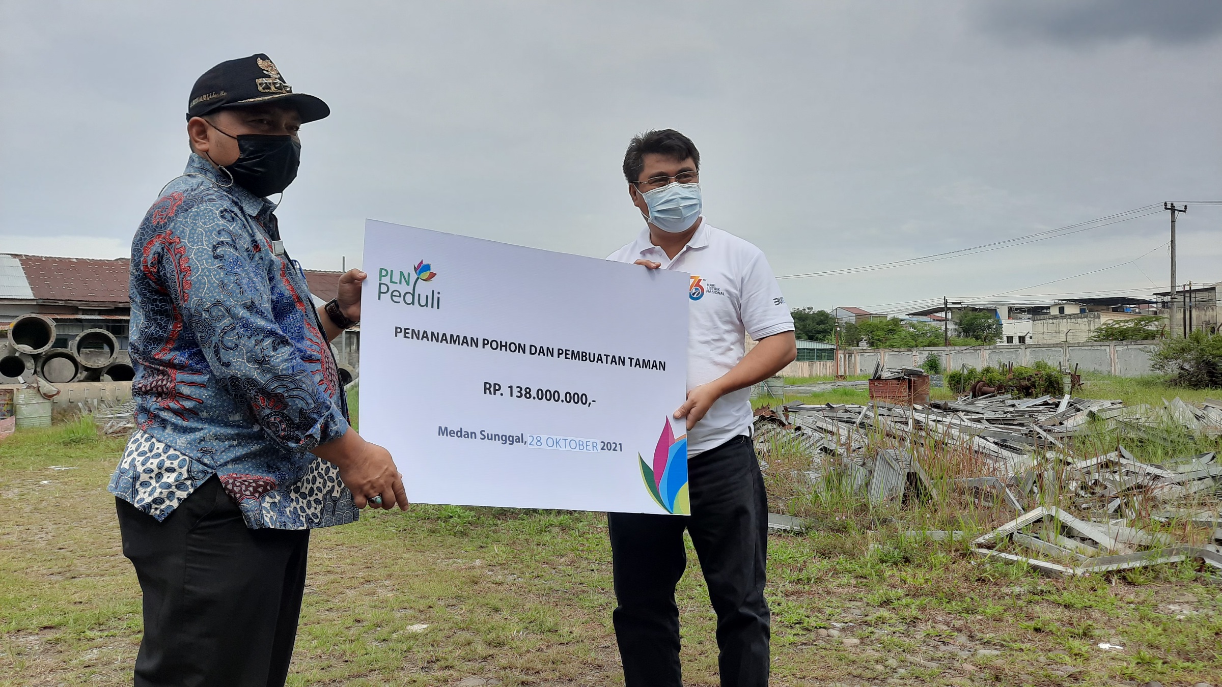 PLN UIP Sumbagut 'Sulap' Kawasan TPS di Sunggal, Menjadi Taman Edukasi