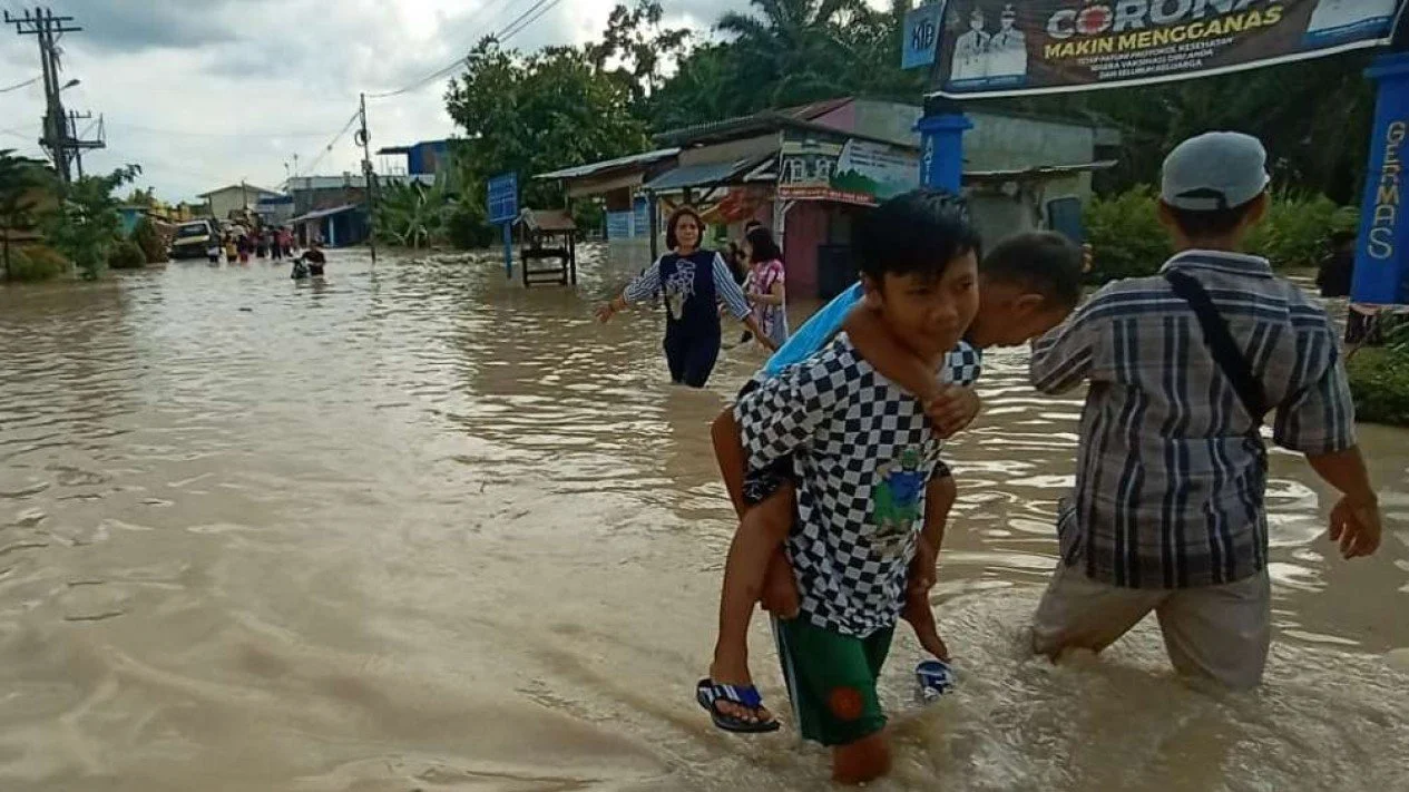 Ratusan Rumah di Kota Tebingtinggi Terendam Banjir