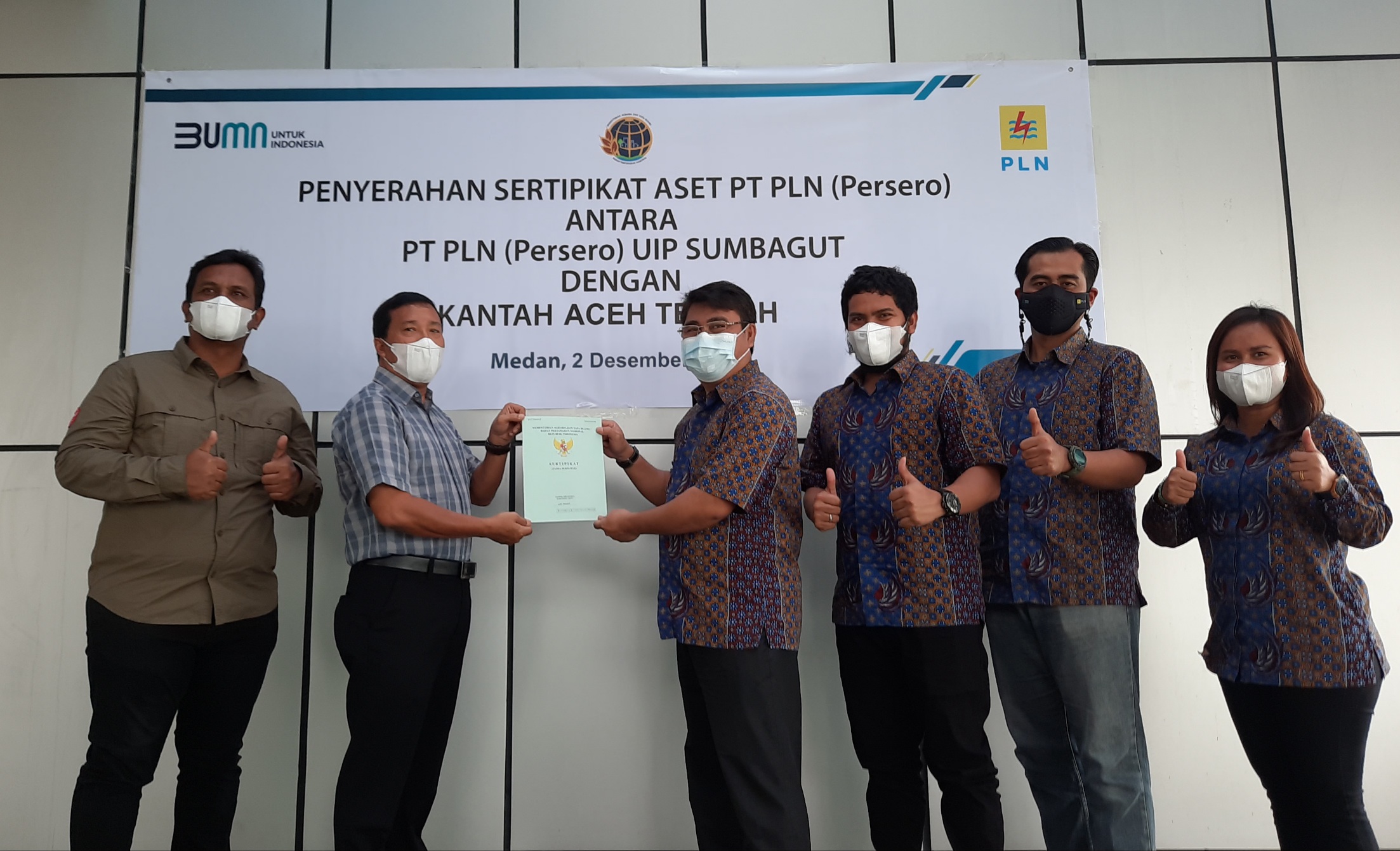 Sinergitas PLN UIP Sumbagut-Kantah Aceh Tengah, Tuntaskan 54 Sertipikat Aset Negara