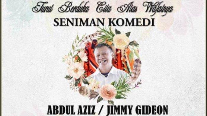 Kabar Duka, Pelawak Senior Jimmy Gideon Meninggal Dunia