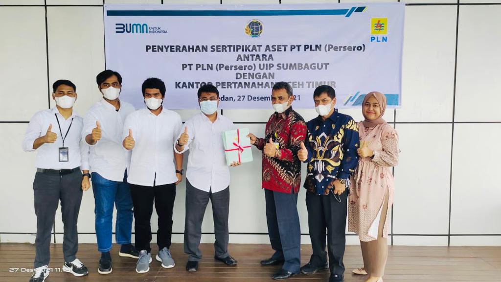 Hasil Sertipikasi Over Target, PLN UIP Sumbagut Apresiasi Kantah Aceh Timur