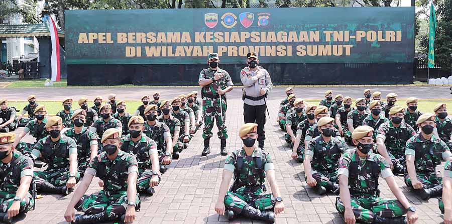 TNI-Polri Gelar Apel Bersama, Kapolda Sumut : Samakan Derap Langkah Kawal Pembangunan Nasional