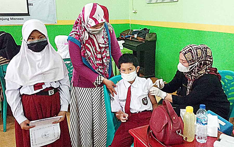 Hari ini, SD Negeri PTPN2 Gelar Vaksinasi Terhadap 537 Siswa dan Siswi