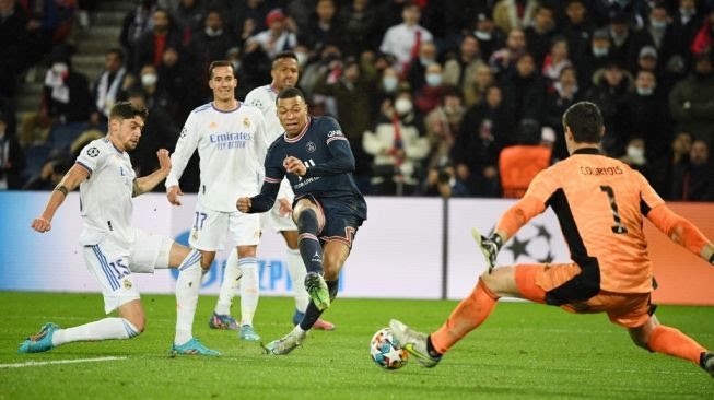 Dramatis! Gol Kylian Mbappe Bawa PSG Tumbangkan Real Madrid 