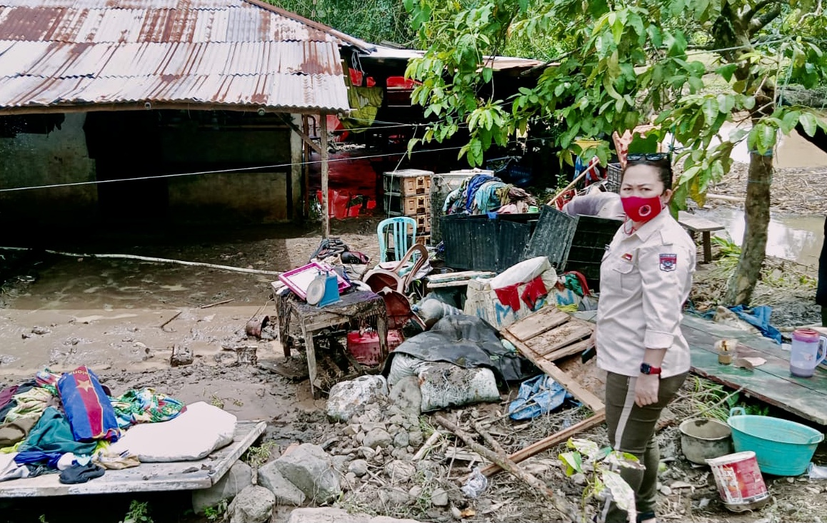 Hujan Deras, Banjir dan Longsor Melanda Dua Kecamatan di Minahasa Selatan