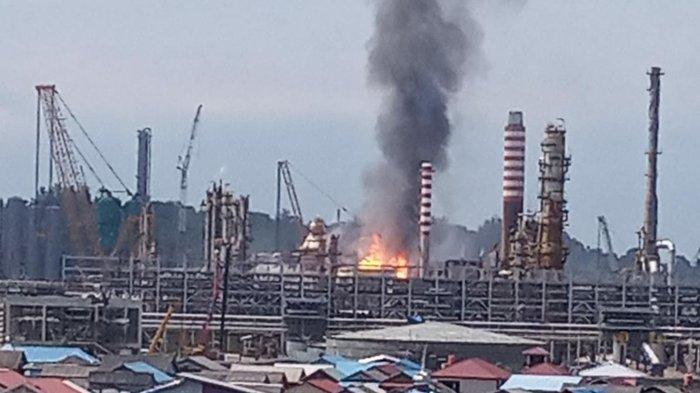 Kilang Minyak PT Pertamina Balikpapan Terbakar