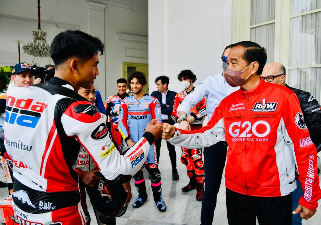 Presiden Jokowi Terima Kunjungan Pembalap MotoGP 2022 di Istana